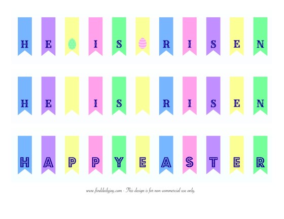 Easter Tablescape {Tutorial and Printable} - finddailyjoy.com