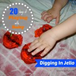 Digging In Jello {Playing With Baby, Day 11} - finddailyjoy.com