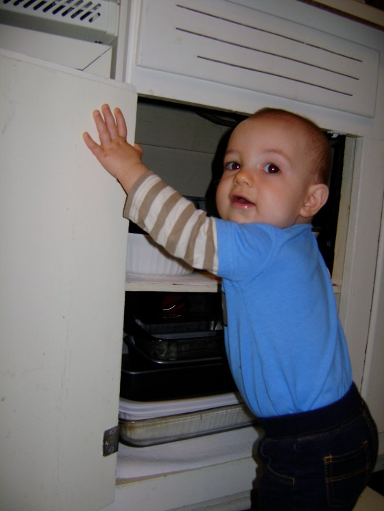 Locking Up The Cabinets - finddailyjoy.com