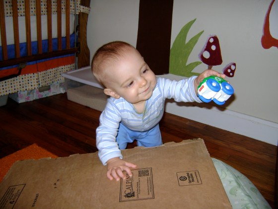 Car Ramp {Playing With Baby, Day 4} - finddailyjoy.com