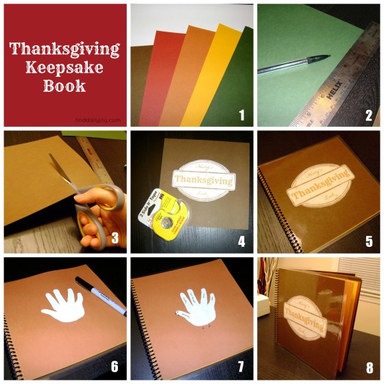 Thanksgiving Keepsake Book - finddailyjoy.com