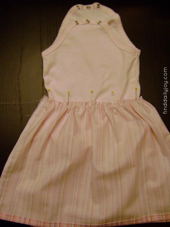 Onesie Dress {Tutorial} - finddailyjoy.com