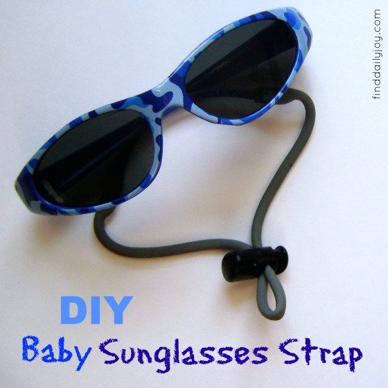 Make Your Own Baby Sunglasses Strap {Tutorial} - finddailyjoy.com