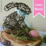 Simple Easter Mantel - finddailyjoy.com