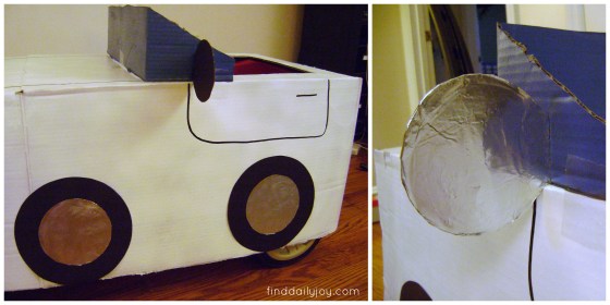 Car Halloween Wagon Costume {Tutorial} - finddailyjoy.com