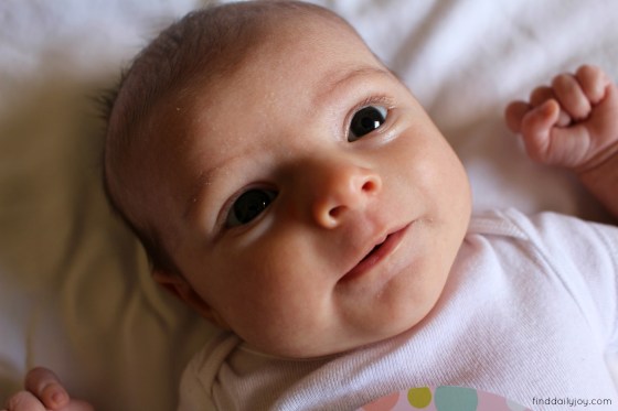 Lily - One Month - finddailyjoy.com